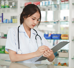 Pharmacist with Clipboard