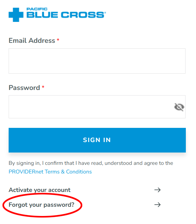 6.5 Forgot Password Link