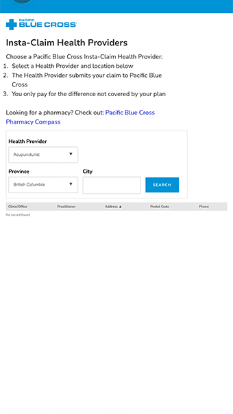 Find direct billing
